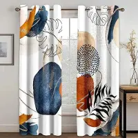 Household supplies MH 2 Paneler Sol Abstrakt Geometrisk Design Konst Modern Enkelhet Halvmörkläggande Tunna Gardiner för Fönster Sovrum cortinas Dekor 100W130H(CM)40x51in&rod pocket
