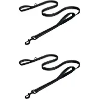 ISTOVO 2X Reflective Dog Leash 6Ft Long,Traffic Padded Two Handle ,Double Handles Lead for Training Control - Handle Leashes