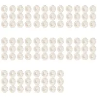 Typecat Servettring 96-Delad Set, Vit Pearl Bröllopsservettspänne Bordsdekoration