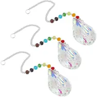 Exogio 3X Sun Catcher Feng Shui Crystals Window Large Ab Drop Prism Home Decoration