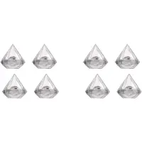 Typecat 24PCS Transparent Diamond Shape Candy Box Wedding Favor Gift Boxes Party Box Clear Plastic Container Home Decor Gift