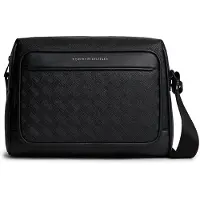 Tommy Hilfiger Modern Textured Flag Crossbody Messenger Bag
