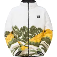 Picture Organic Clothing - Hafdals Zip Fleece Grape Leaf för UnisexUll - Storlek S - Vit