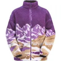 Picture Organic Clothing - Nyss Zip Fleece Landscape Grape för Unisex - Storlek XS - Lila