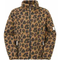 Picture Organic Clothing - Gypsi Zip Fleece Wild Spot Print för Unisex - Storlek S - Brun