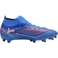 Puma Fotbollsskor Ultra 5 Match Firm Ground för herrar (Blå/vit)