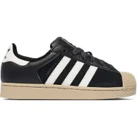 Adidas Originals Låg sneaker 'Superstar II' svart / vit