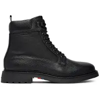 Tommy Hilfiger Leather Waterproof Cleat Lace Up Boots