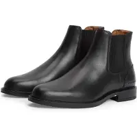 Tommy Hilfiger Leather Rubberised Flag Chelsea Boots