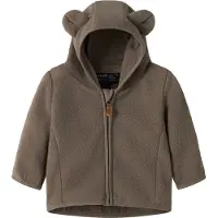 Name it Fleecejacka - NbnMeeko - Noos - Valnöt m. Öron - - 74 - Fleecejacka