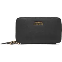 Tommy Hilfiger Leather Metal Logo Zip Around Wallet