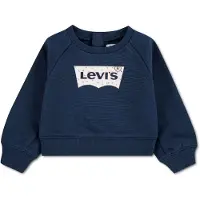 Levi's Kids Sweatshirt 'FLORAL BATWING' marinblå / ljusblå / orange / ullvit