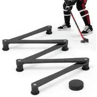 Vevor Hockeyträningsutrustning, 5-sektioners justerbar hockeyklubbehanteringstränare, bärbar on/off-istränare, lätt och stabilt sportverktyg för puckkontroll, reaktionstid, hand-öga-koordination