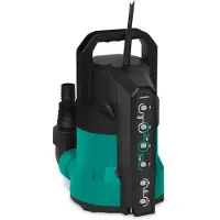 Vonroc Dränkbar pump – 550W – 17 000 l/h – plansugning – sensorstyrning | rent vatten