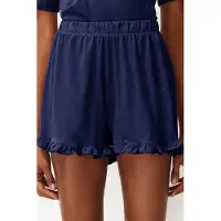 Trendyol Kort pyjamas marinblå / ljusblå / svart / vit