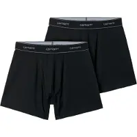 Carhartt WIP - Boxershorts och kalsonger - Cotton Trunks Black + Black för UnisexBomull - Storlek XL - Svart