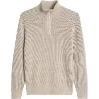 Marc O'Polo Marc O'Poo Puover Haf Zip ight Grå Beige Storek