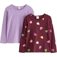 Lindex T-shirt kiwi / lavendel / bär / rosa
