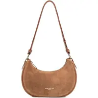 LANCASTER PARIS Axelremsväska 'Lancaster Sac besace Zippé S Suède Camel' brun