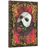 Masked Melody (Phantom of the Opera) Mini Lined Hardcover Journal (Elastic Band Closure)