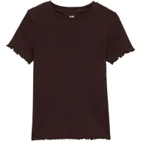 We fashion T-shirt mörkbrun