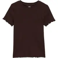 We fashion T-shirt mörkbrun
