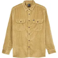Quiksilver - Skjortor - Venture Cord Shirt Kelp för Unisex - Storlek L - Beige