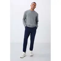 Tommy Life Herrarnas enfärgade fleecebyxor