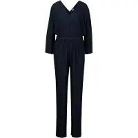 BOSS Dam Pleated Regular Blusärms Jumpsuit (Blå)