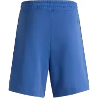 HUGO Tvättade sweatshorts med avslappnad passform och resår i midjan för herrar (Medelblå)