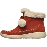 SKECHERS Vinterstövlar i mocka för kvinnor/damer – ”On The Go Joy” (Rost)