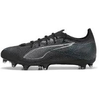 Puma Ultra Pro Firm Ground fotbollsskor för herrar (Svart/silver)