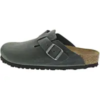 Birkenstock Pantolette 'Boston' mörkgrön
