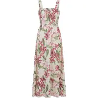 Cloud5ive Sommarklänning ecru / khaki / magenta / rosé