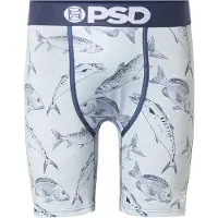 PSD Boxershorts 'Hooey Gulf' ljusblå / mörkblå / vit