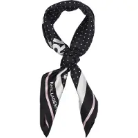Karl Lagerfeld Scarf 'Ikon Choup' pastellrosa / svart / vit