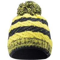 Iguana vinterhatt unisex Kagu, lime/svartgrå med fleece