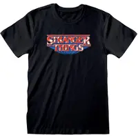 Heroes Inc Stranger Things Retro Logo T-shirt Med Korta ärmar