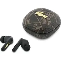 Lacoste Monogram The Blend TWS-hörlurar - ANC, ENC, Bluetooth 5.4 - Bruna