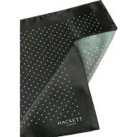 Hackett för män. HM0100066 Svart Mini Dot näsduk för bröstfickan (OSFA), Casual, Grön, Silke, Klassisk
