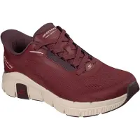 SKECHERS Relaxed Fit Flex Zayder Textil Herr Burgundy Mesh/Syntetiska Träningsskor