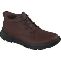 SKECHERS Arch Fit Garza Ridley Läder Herr Brun Ankle Boots