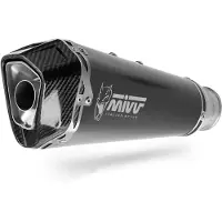 MIVV 2x1 Delta Race Black Yamaha Mt-07 2025-26 Typgodkänt Komplett Avgassystem