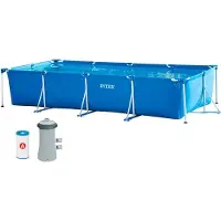 Intex Pool Med Metallram Och Patronfilterpump 450x220x84 Cm Refurbished