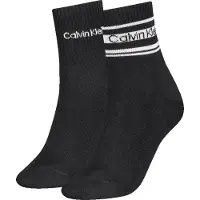 Calvin Klein 2 Pack Logo Stripe Ankle Socks