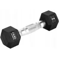 HMS hantel Hex Pro gummerad 1 x 60 kg