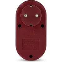 Entac EPAG-1EE-2USB-BR adapter för grenuttag 1x Schuko 16A + 2x USB-A 2,1A burgundy