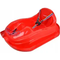 Marmat röd snow bobsleigh/glidbräda för barn