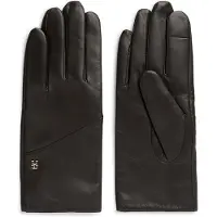 Tommy Hilfiger Chic TH Monogram Leather Gloves