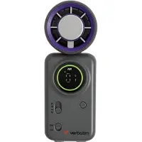 Verbatim 32347, Lila, Grå, 1 fläkt/-ar, 10 h, 16000 RPM, Handhållen fläkt, 10 W